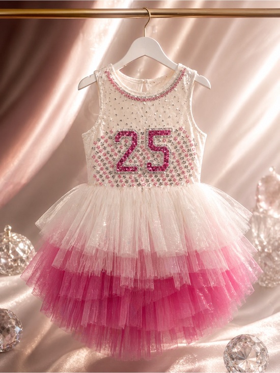 Tutu Du Monde Other - Tutu Du Monde Kids’ Team Spirit Tutu Dress White Pink Size 8-9